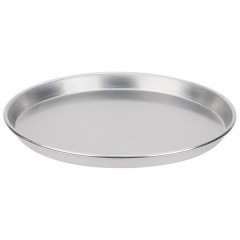14" x 1" Standard Weight Aluminum Tapered / Nesting Dish Pizza Pan