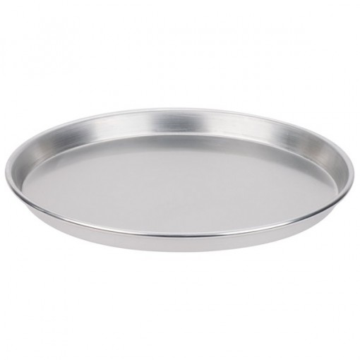 14" x 1" Standard Weight Aluminum Tapered / Nesting Dish Pizza Pan