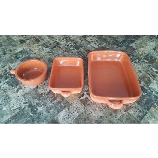 Portuguese Terracotta Cazuelas, set of 3