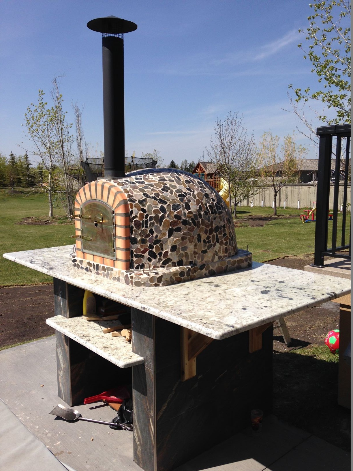 Brick Pizza Oven, Wood Fired, Outdoor