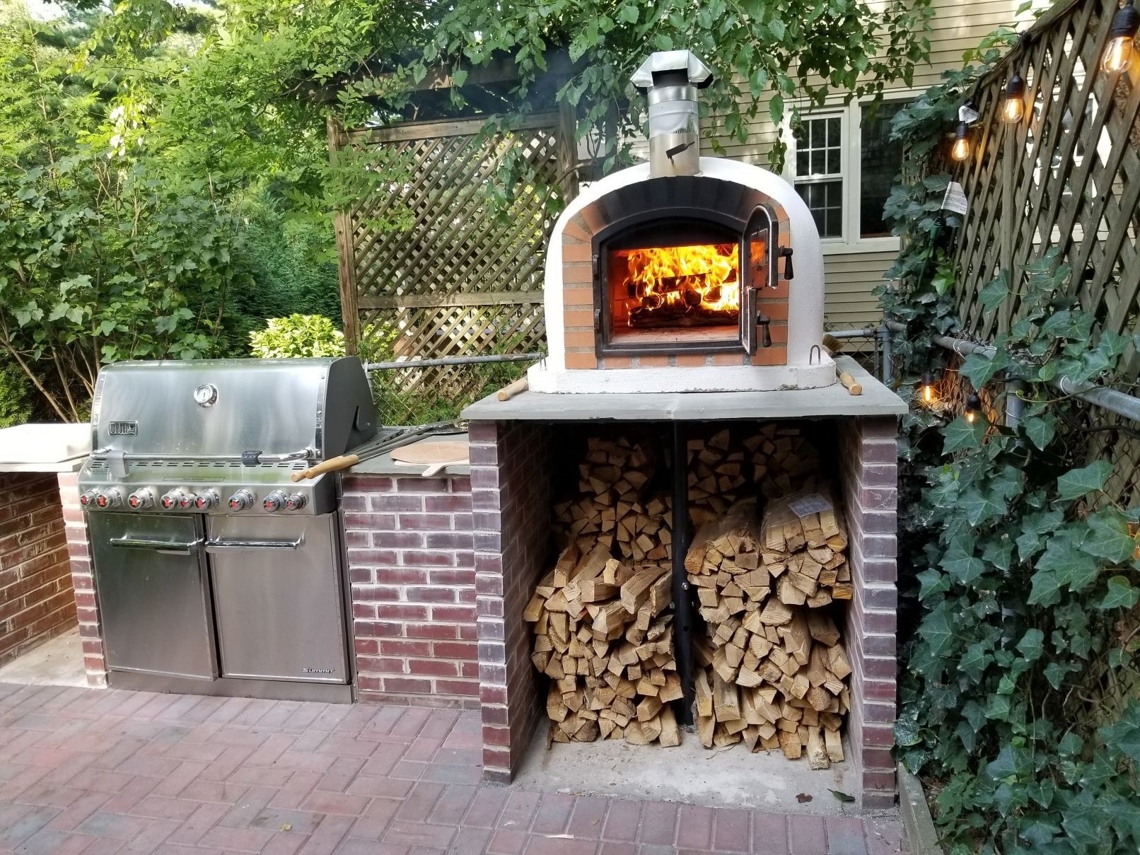 Brick Pizza Oven Wood Fired Outdoor, Outdoor Brick Oven Pizza