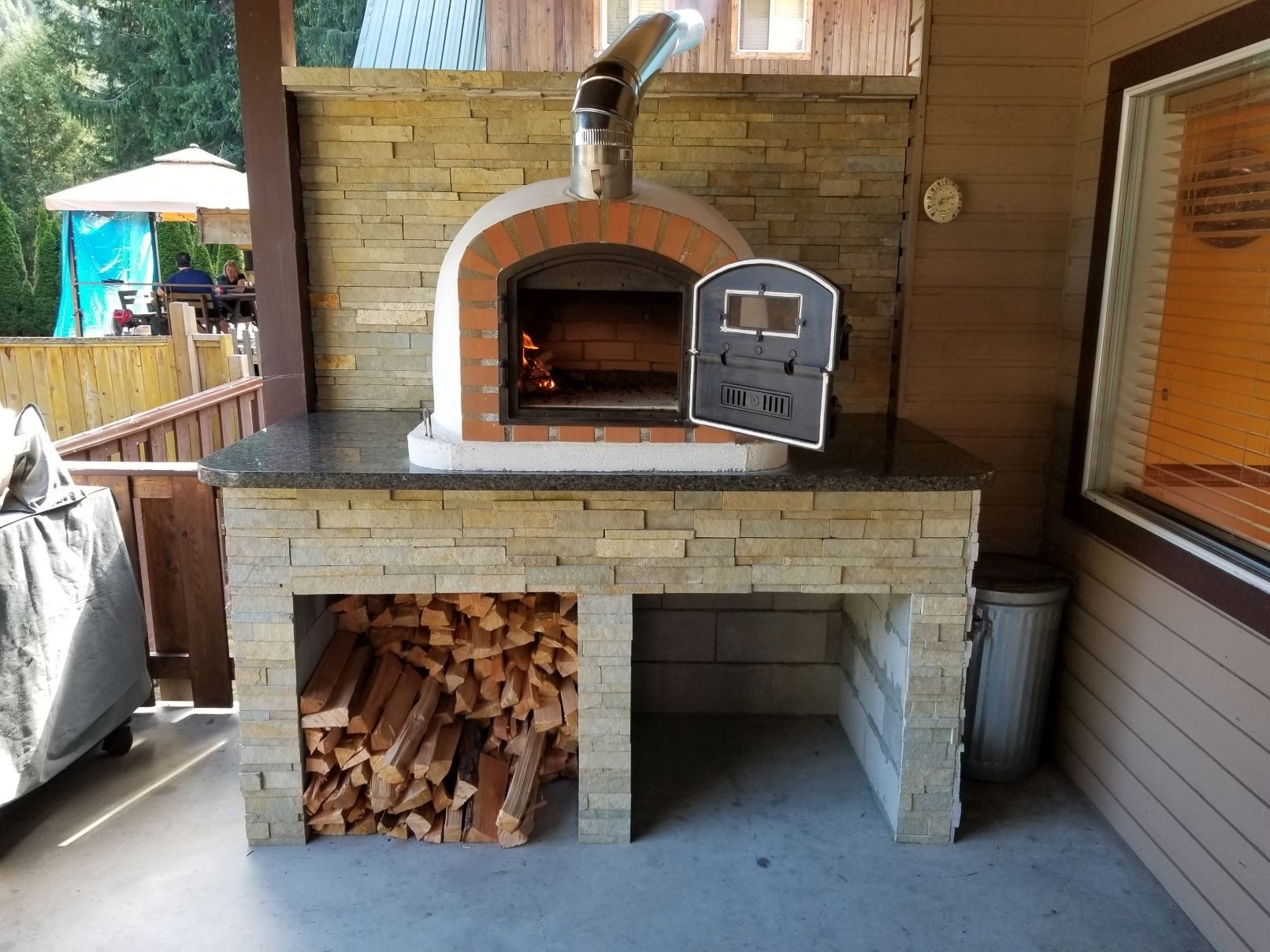 Brick Pizza Oven, Wood Fired, Outdoor