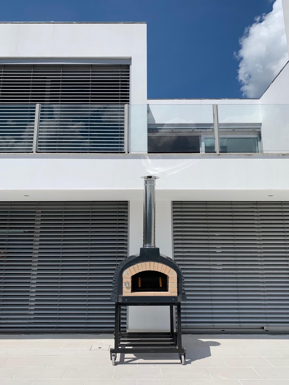 Portuguese Brick Pizza Oven in Fiberglass Shell