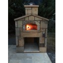 brick pizza oven enclosed