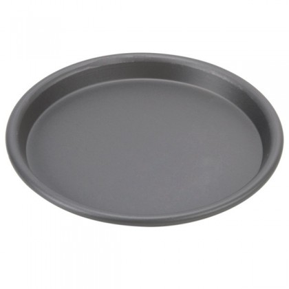 Hard Coat Anodized Aluminum Tapered / Nesting Pizza Pan 14''x1''                                