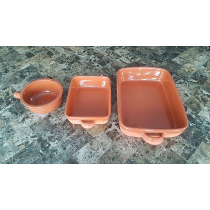 Portuguese Terracotta Cazuelas, set of 3